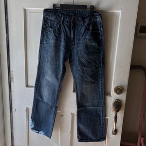 Buffalo David Bitton Dark Wash Straight Jeans